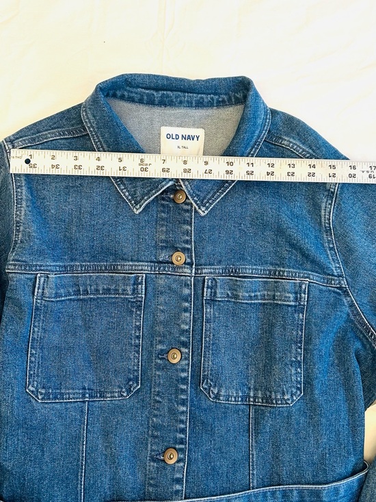 NWT Old Navy Women’s Denim Belted Jacket - Picture 4 of 14